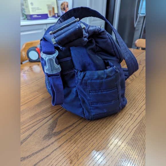 Lug Hula Hoop Diaper Tote Bag. Purple. 15x 12 x 4 - Picture 2 of 14